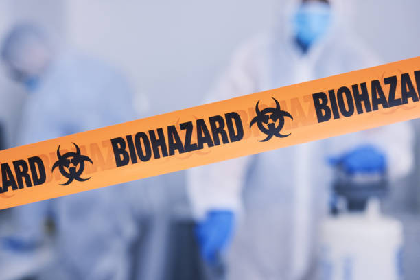 Professional Biohazard Cleanup technician working in East Orleans, MA